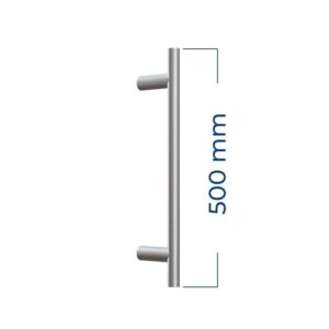 Beschlag SET5 Aussengriffstange Rund 50cm + Sicherheitsrosete + Innendrucker