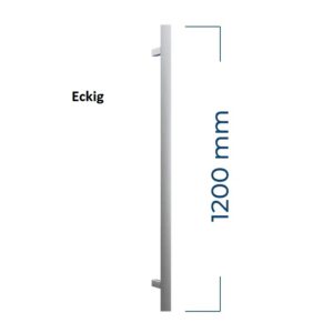 Beschlag SET9 Aussengriffstange Eckig 120cm + Sicherheitsrosete + Innendrucker