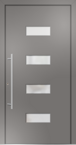 metaku Collection-H203_graualuminium 9007 FS_Aufsatzfüllung