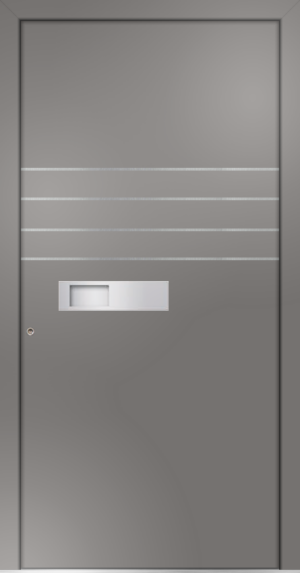 metaku Collection-H215_graualuminium 9007 FS_Aufsatzfüllung