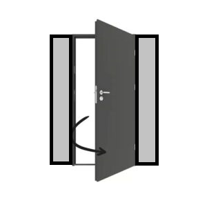 DIN rechts, nach außen öffnend