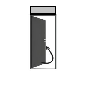 DIN rechts, nach innen öffnend