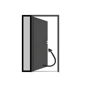 DIN rechts, nach innen öffnend