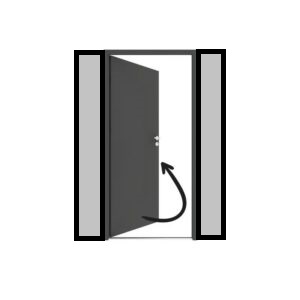 DIN rechts, nach innen öffnend